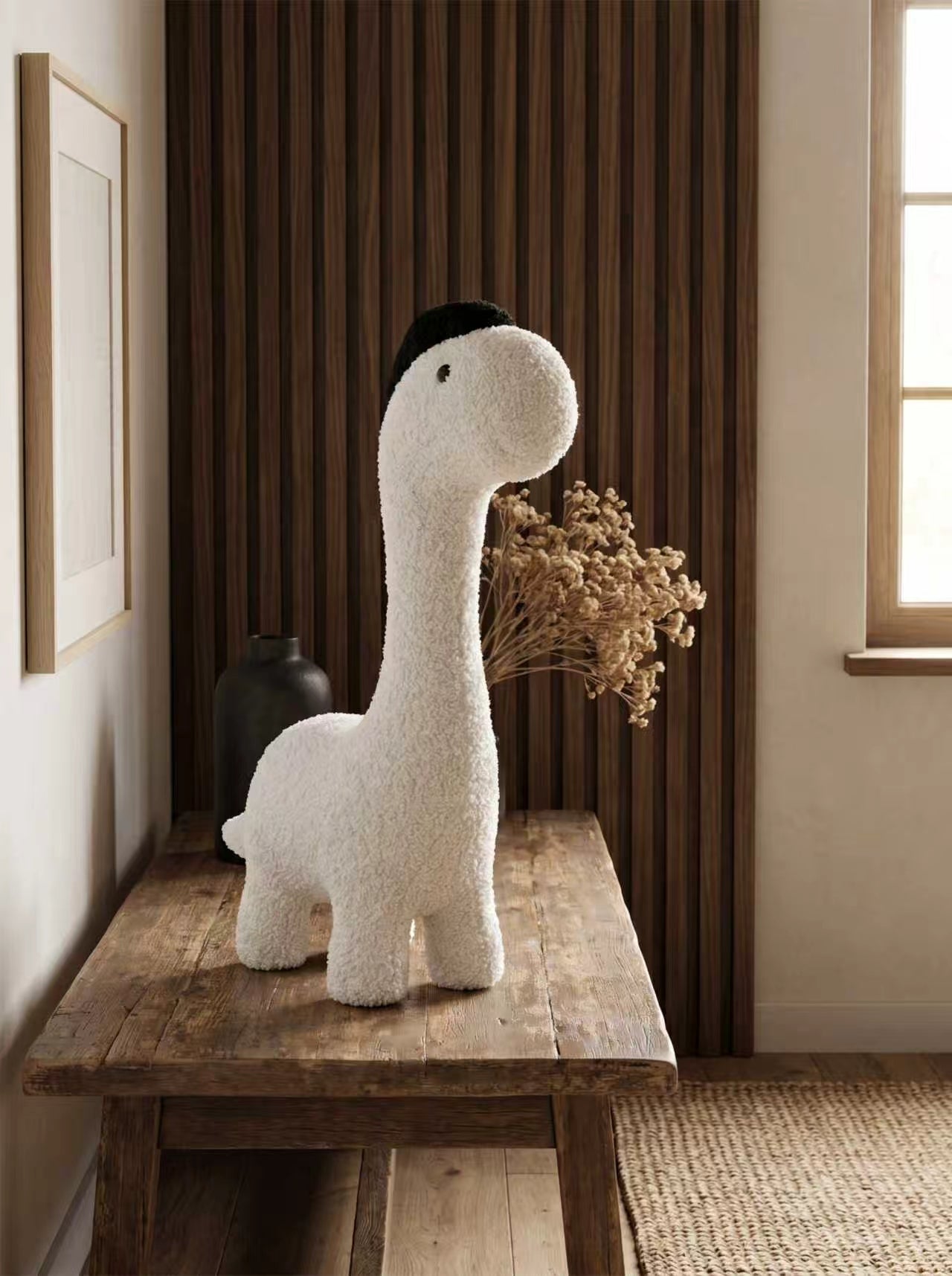 3 ft Dinosaur Cat Tree -Curly Plush Fabric