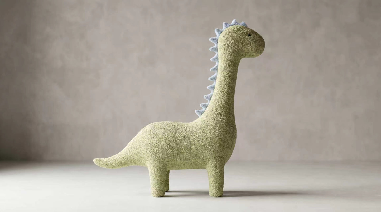 5 ft 11 in Giant Stegosaurus Cat Tree - Curly Plush Fabric