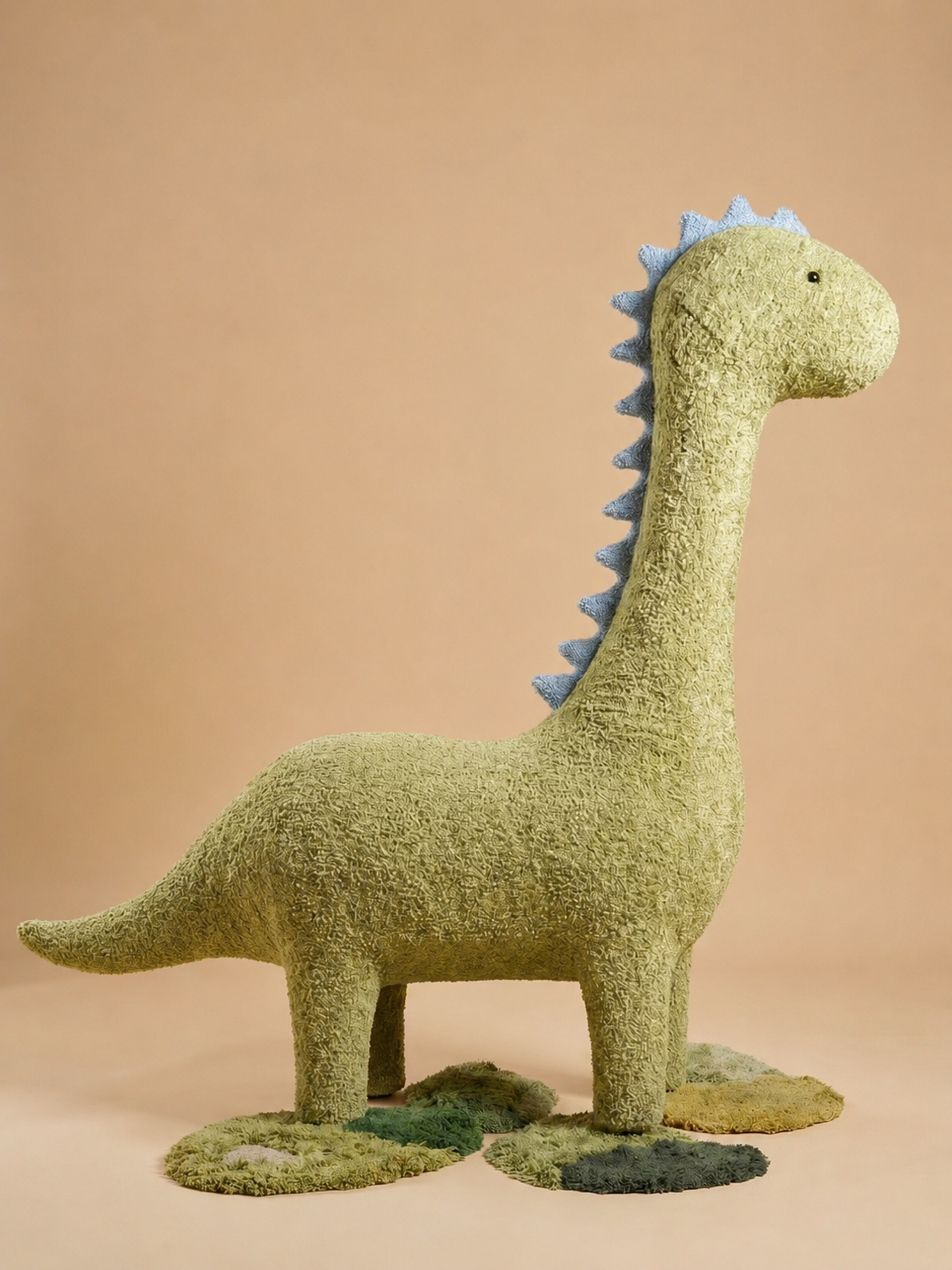 5 ft 11 in Giant Stegosaurus Cat Tree - Curly Plush Fabric