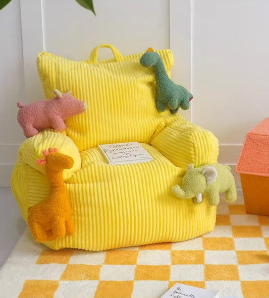 Cheese Cube Corduroy Pet Sofa